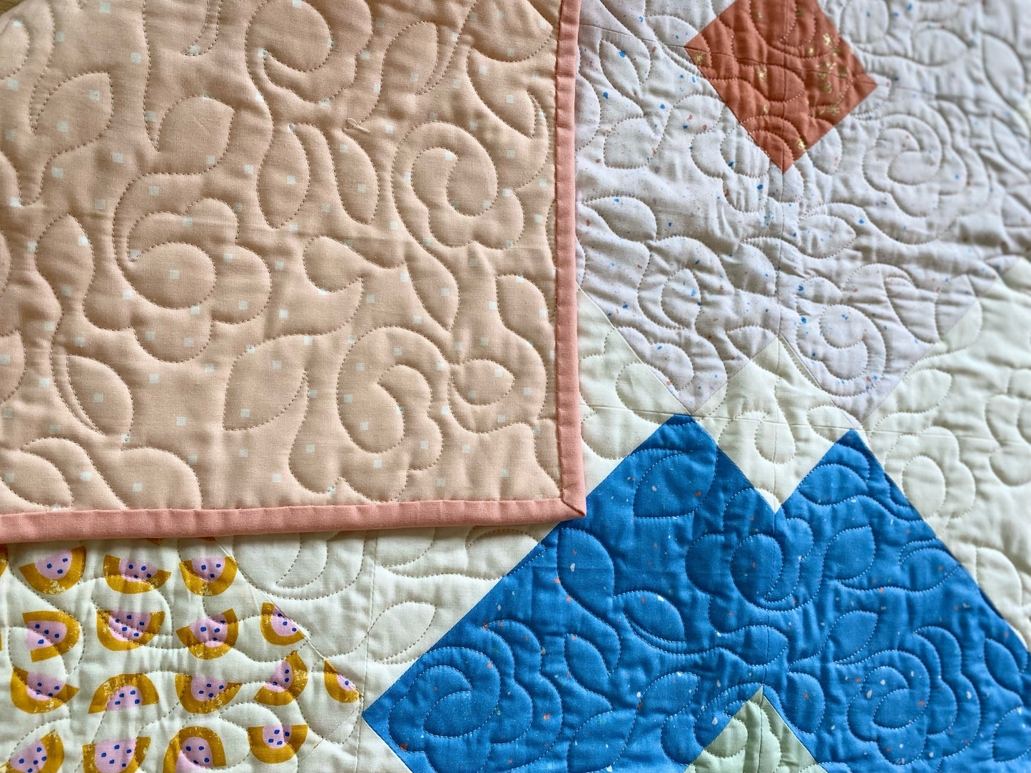 Flower Tile Baby Quilt